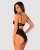 Obsessive Selinne teddy - эротическое женское боди, XS/S (чёрный)